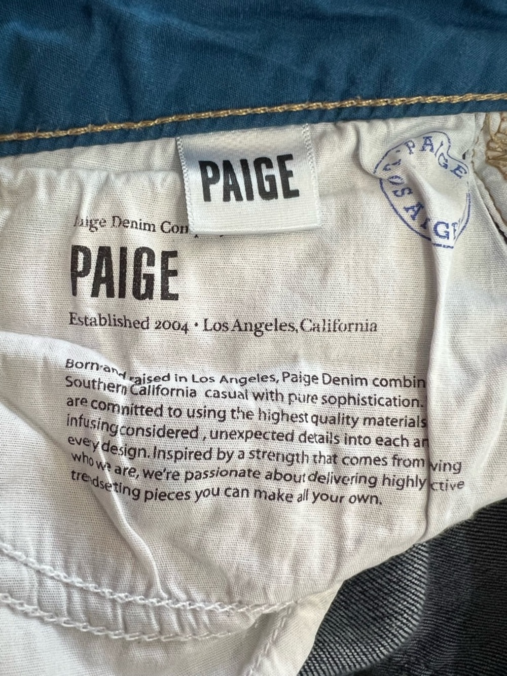 Paige | Jimmy Jimmy Skinny Mid-Rise Boyfriend Jeans in Bondi Sz 28 - Picture 10 of 10